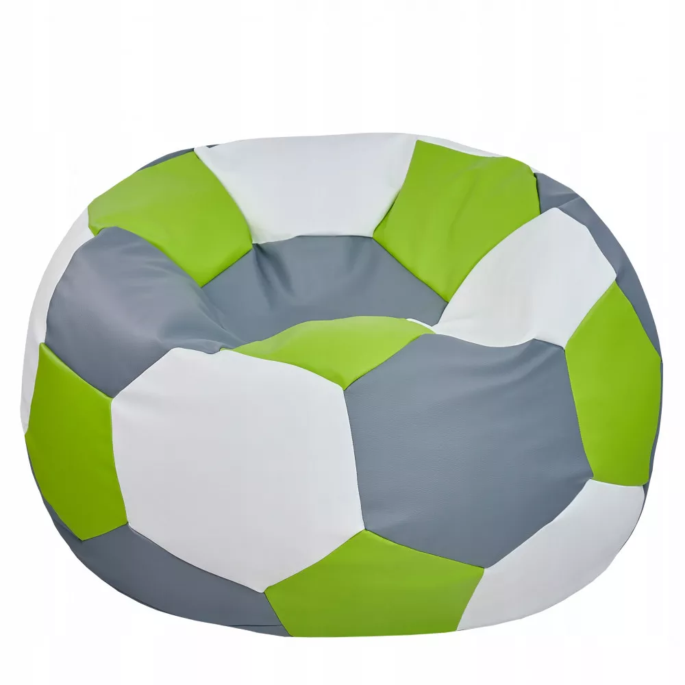 BeanBag Minge marimea"L",culoarea verde,alb, sur din ecopiele
