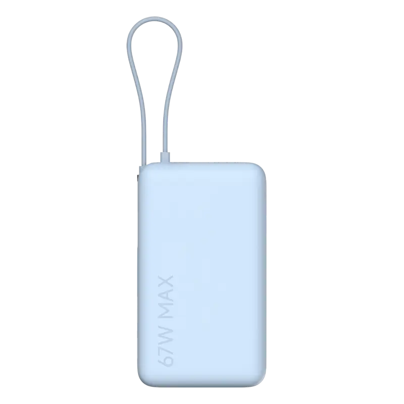 Acumulator extern Xiaomi BHR08NZGL, 10000mAh, Albastru deschis