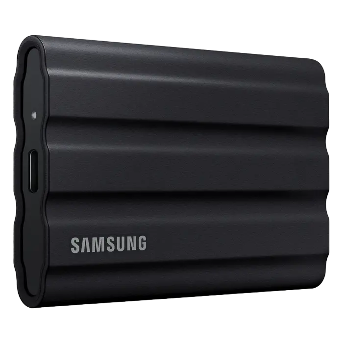 SSD portabil extern Samsung Portable SSD T7 Shield, 4 TB, Negru (MU-PE4T0S/WW)