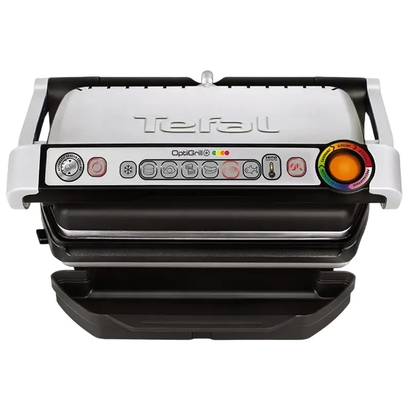 Grătar electric Tefal OptiGrill, 2000W, Oțel inoxidabil