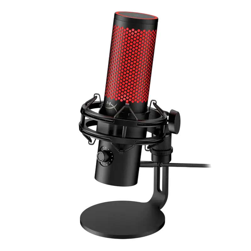Microfon Gaming HyperX QuadCast 2, Cu fir, Negru