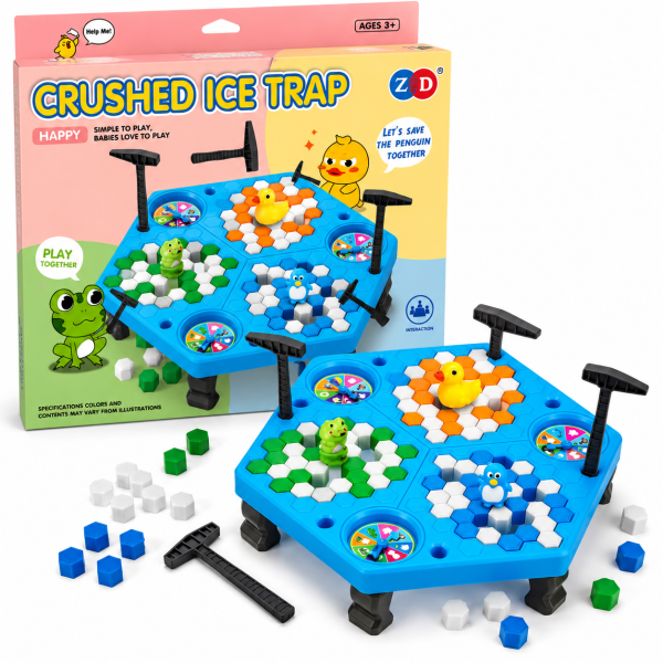 Joc educativ Crushed Ice Trap, joc interactiv Salveaza figurina, 3+