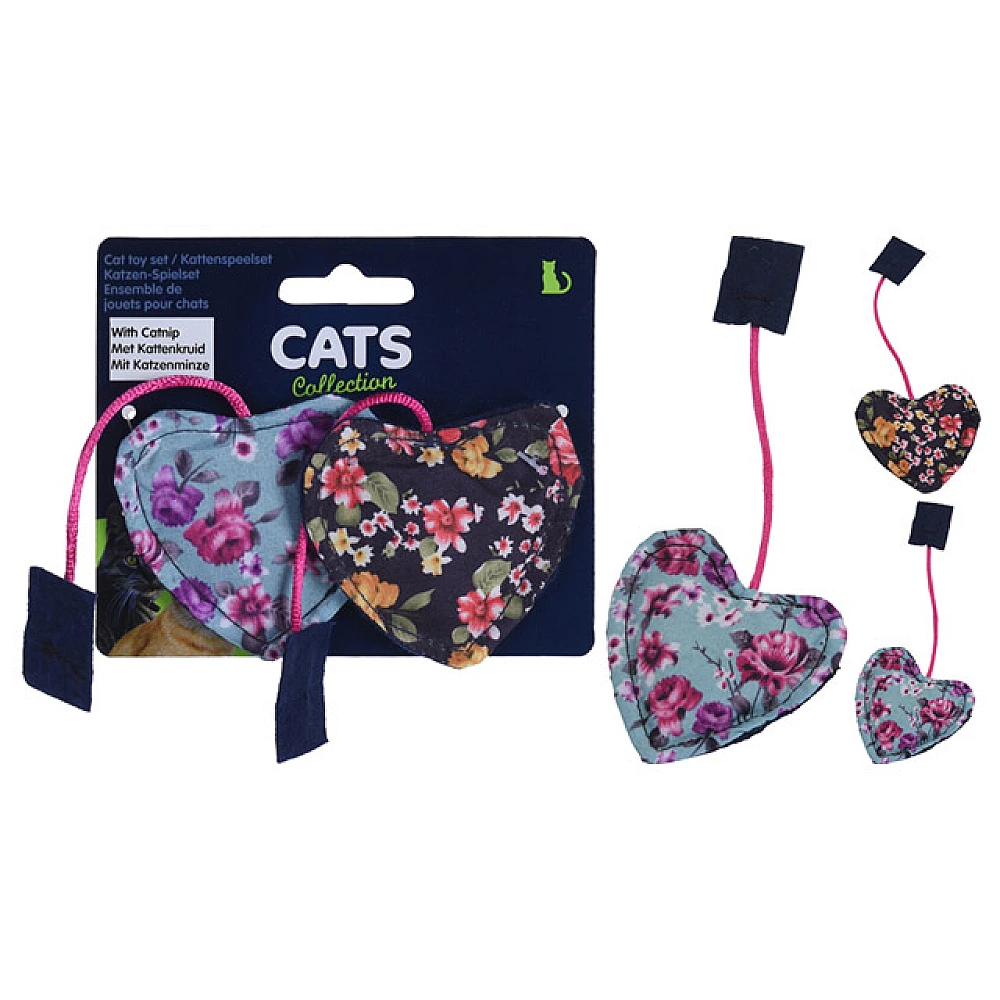 Jucarie pentru pisici Cats "Inima" 2buc, 12X10cm