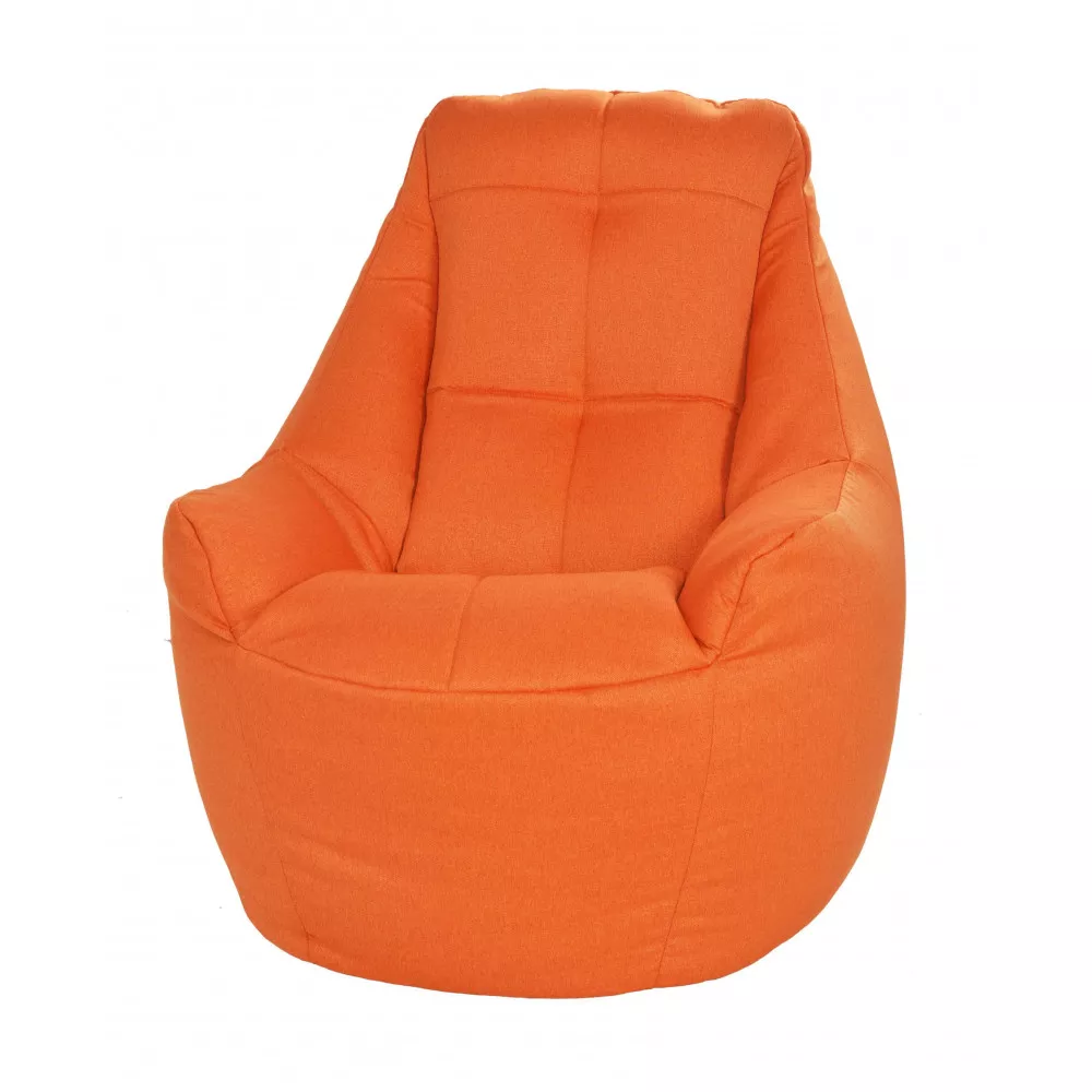 Fotoliu fără carcasă BigBoss din velur, culoare oranj