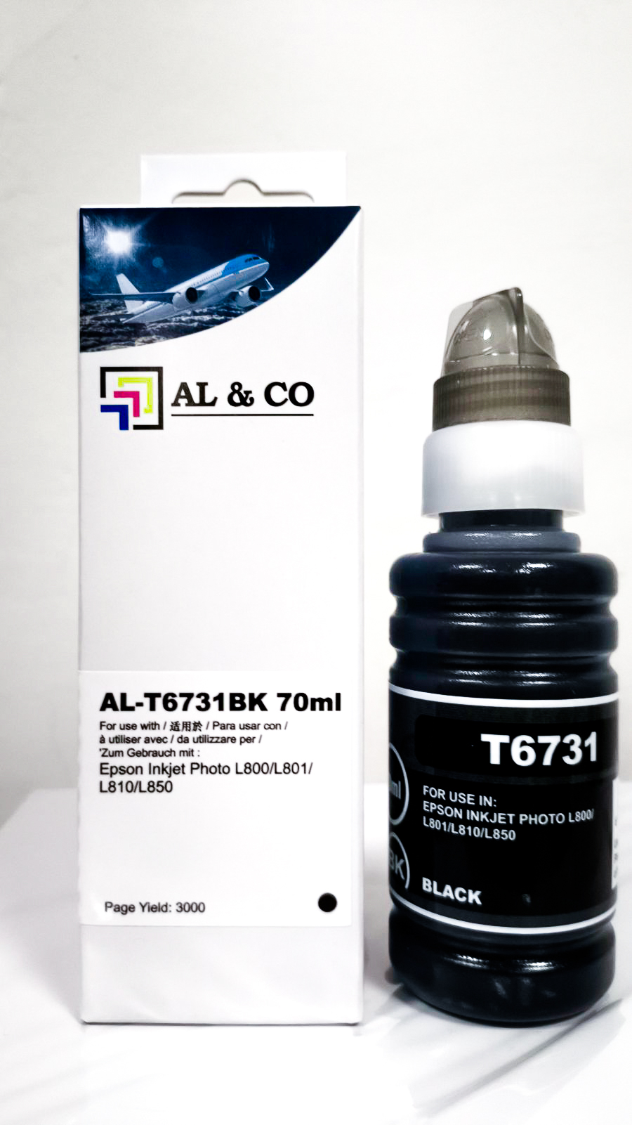 Cerneală Epson Premium compatibilă Black T66414A/T67  L100/L200/L132 - 70ml