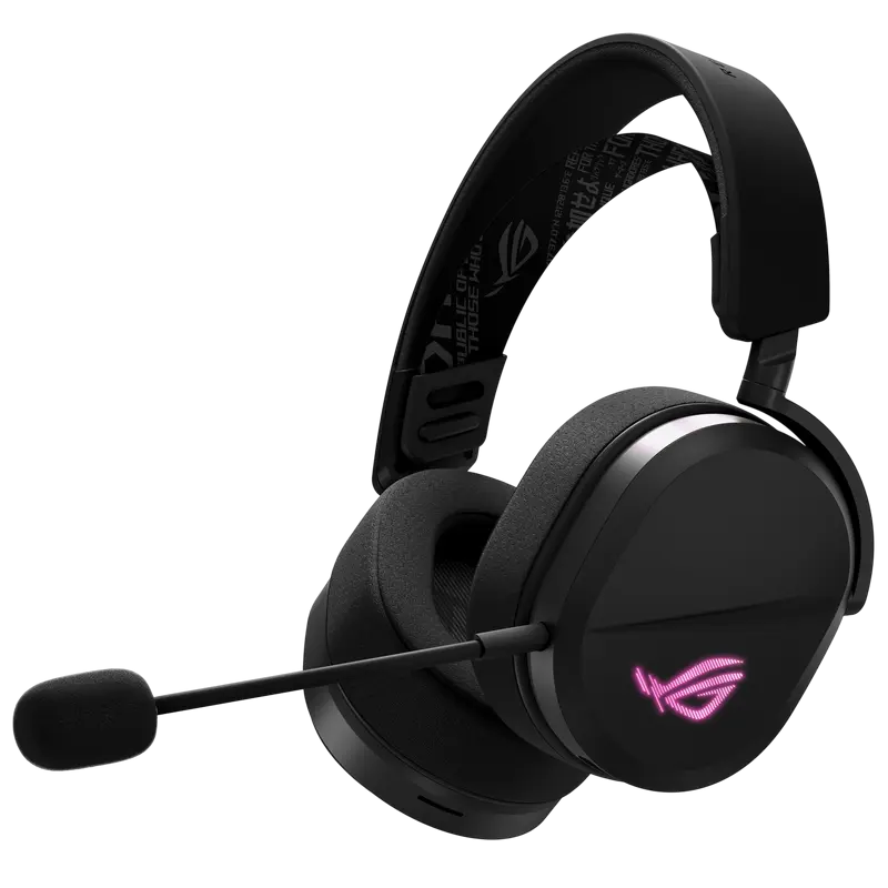 Căști gaming ASUS ROG Pelta, Fără fir, Negru