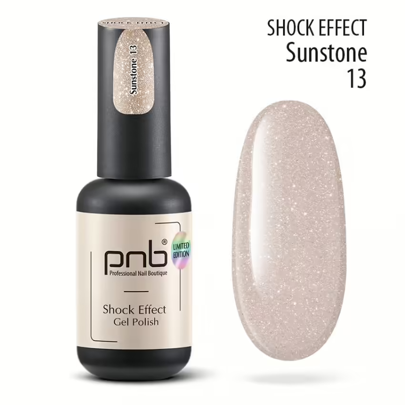 UV/LED Oja semipermanentă reflectorizantă SHOCK EFFECT 13 Sunstone PNB, 8 ml