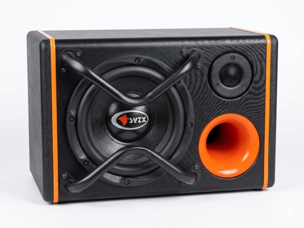 Subwoofer auto activ în carcasă / Bufer
