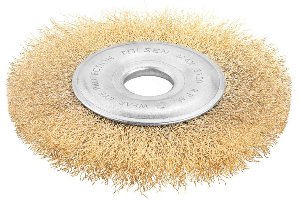 Perie plata din sirma 125mm Industrial Tolsen