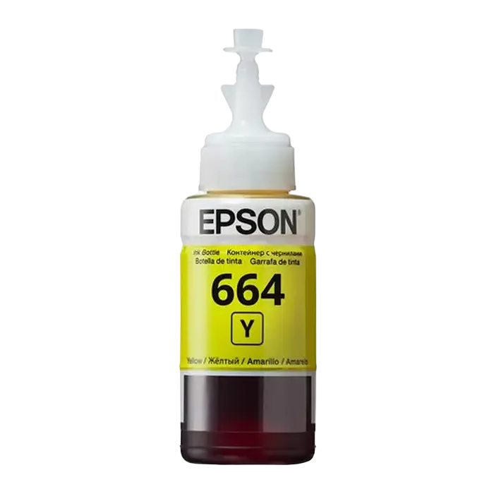 Recipient de cerneală Epson T664, 70ml, Galben