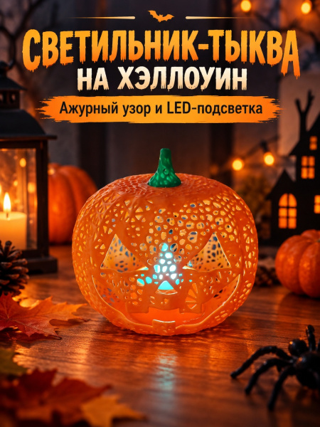 Lampă-dovleac de Halloween