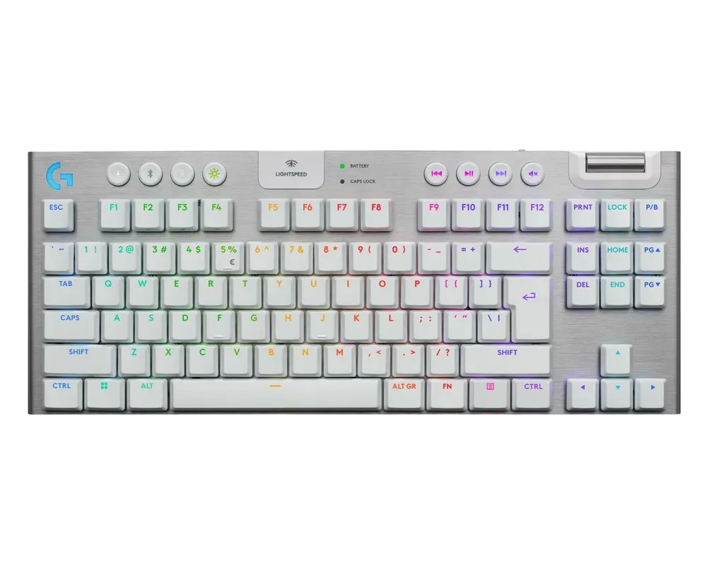Tastatură Logitech G915 X Lightspeed TKL, Fără fir, Alb