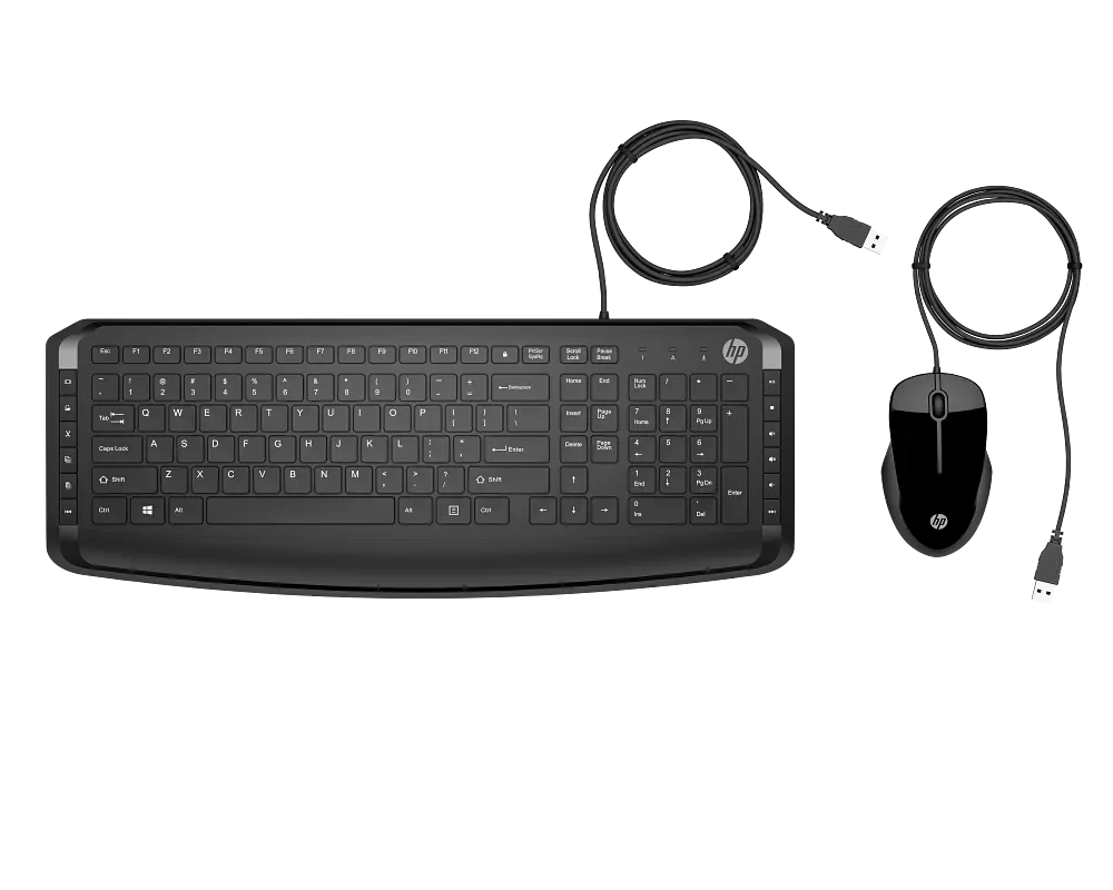Set Tastatură + Mouse HP Pavilion 200, Cu fir, Negru
