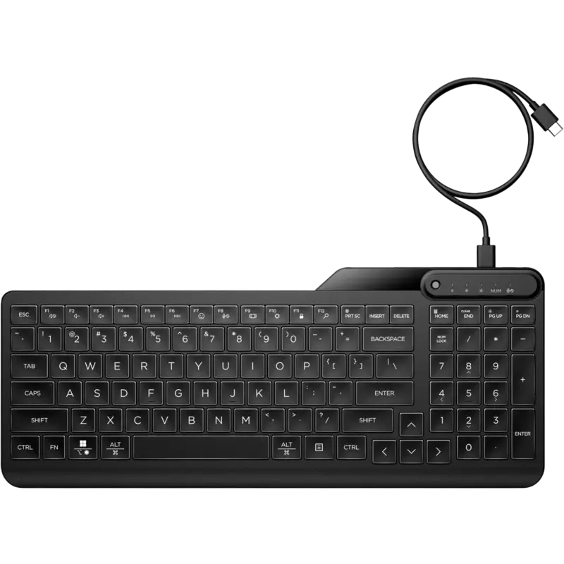 Tastatură HP 400, Cu fir, Negru