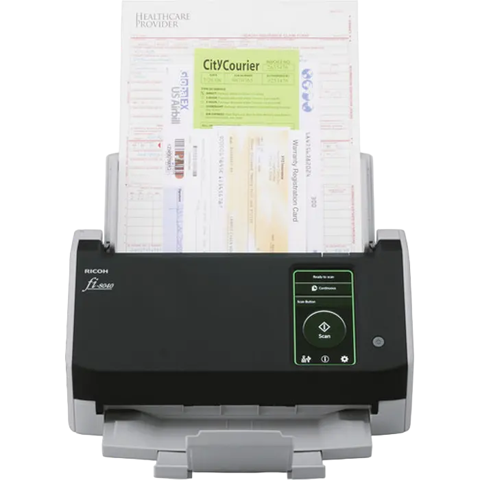 Scaner de documente cu alimentare automată Ricoh fi-8040, A4, Negru