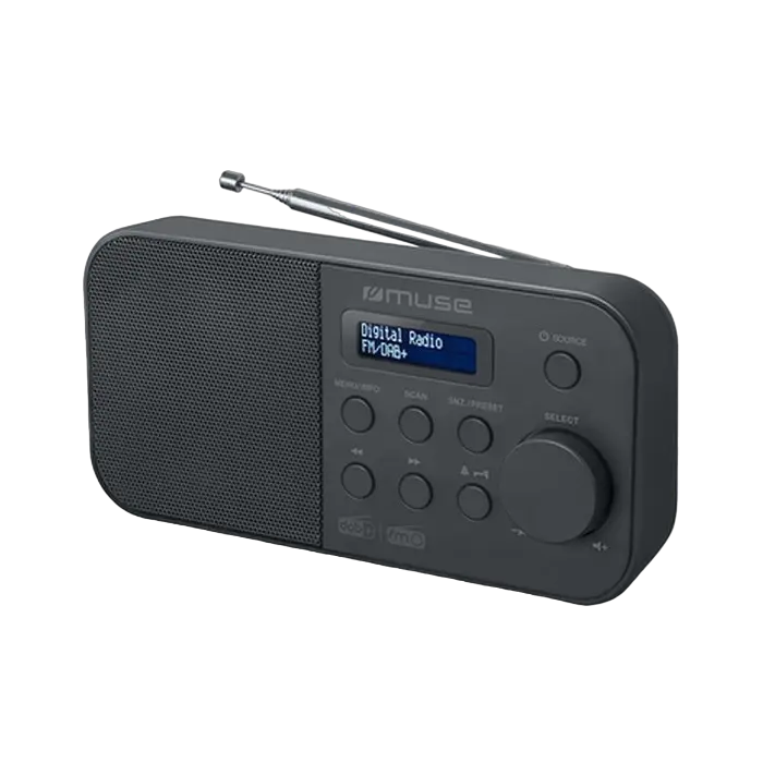 Radio portabil MUSE M-109 DB, Negru