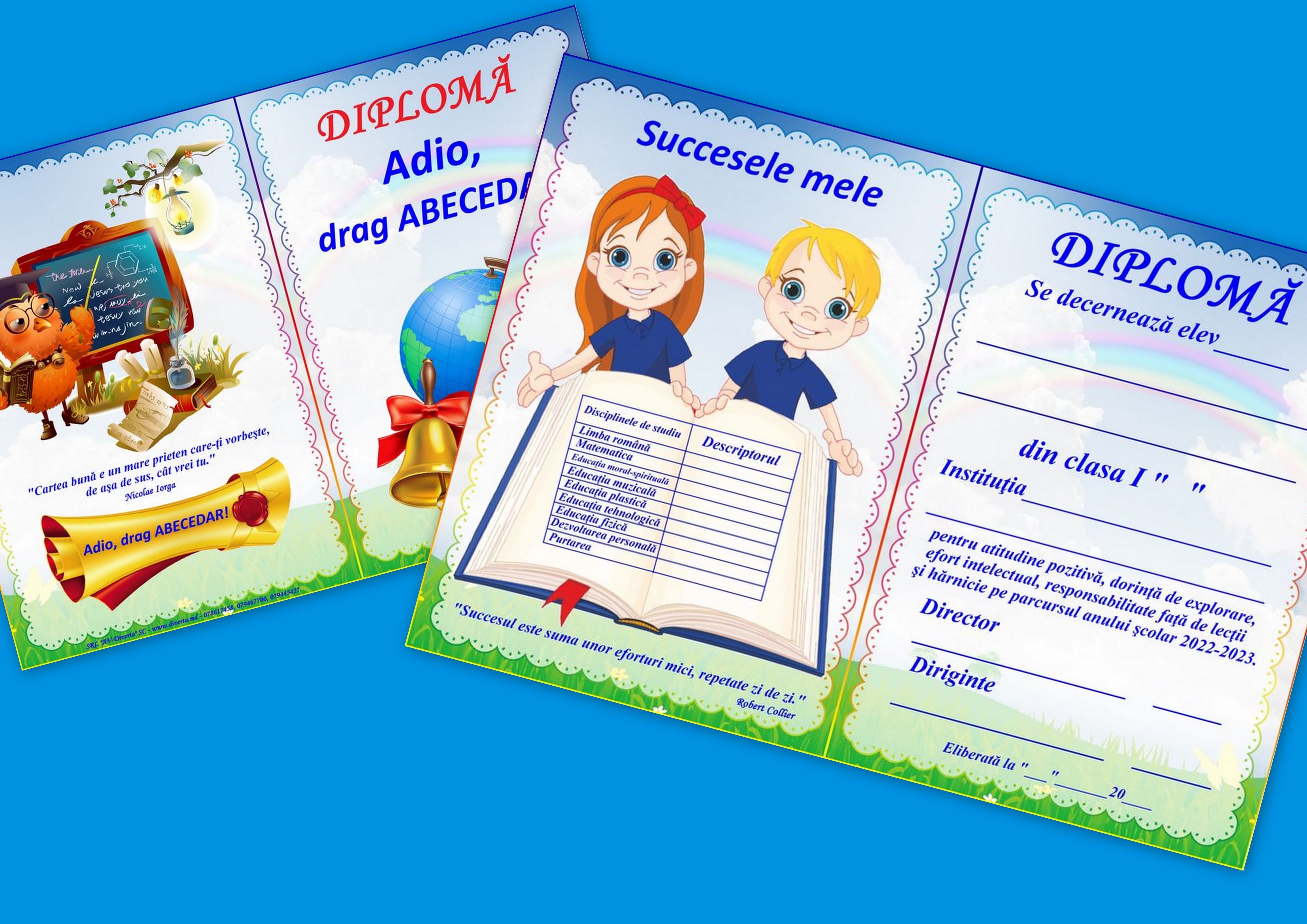 Diplomă Adio, drag Abecedar! art.DAB-4.1