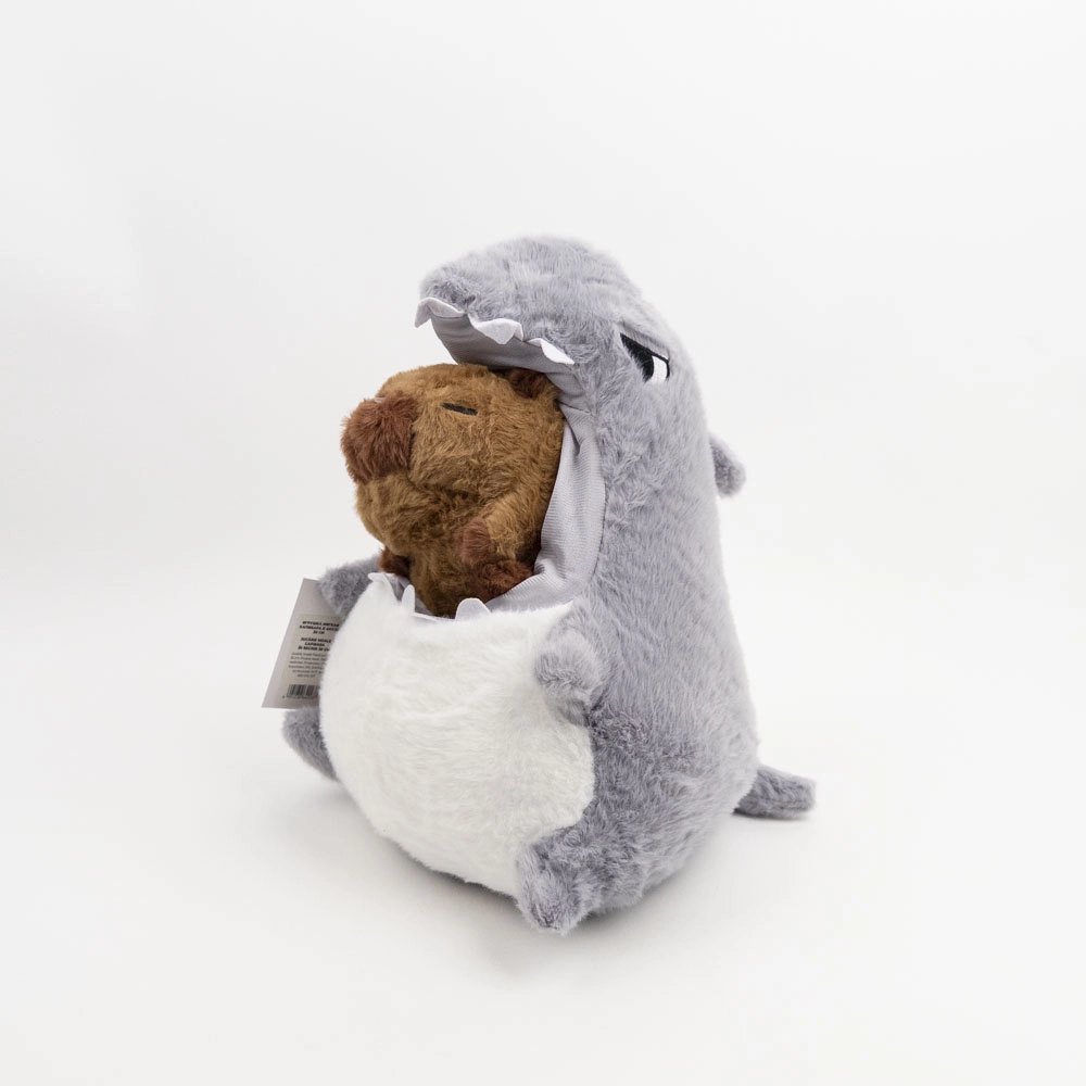 Jucărie moale Capibara în rechin 30 cm