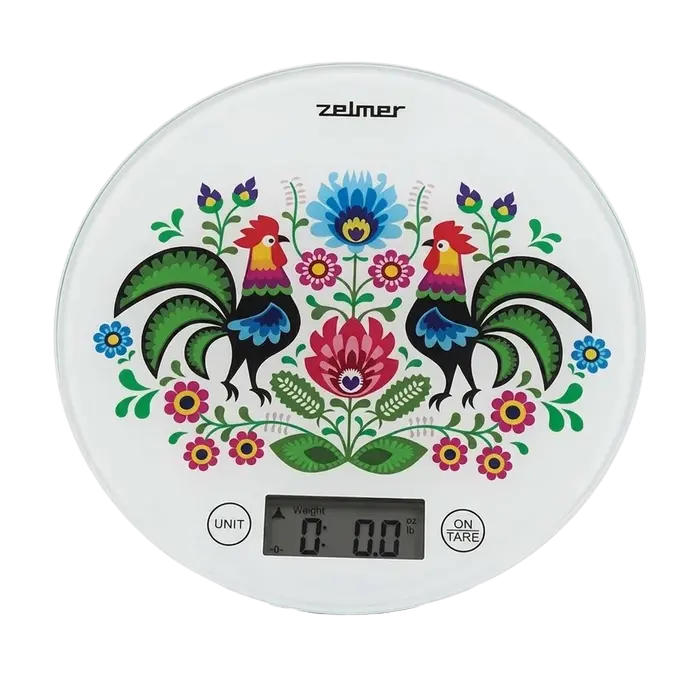 Cântar electronic de bucătărie Zelmer ZKS1611, Alb
