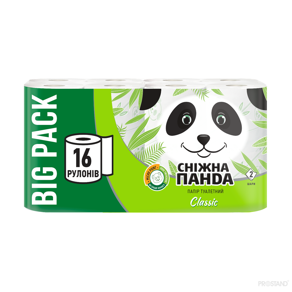 PANDA Hirtie igienica Classic 2str. 16 role 142foi  17.75m