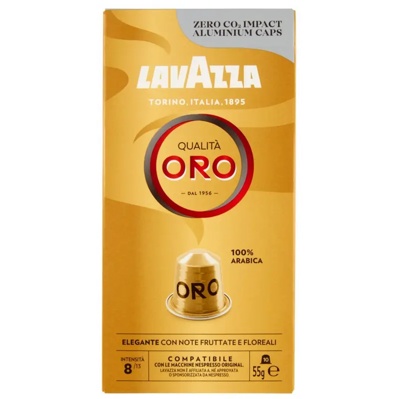 Cafea Lavazza Qualità Oro Nespresso, 10 buc