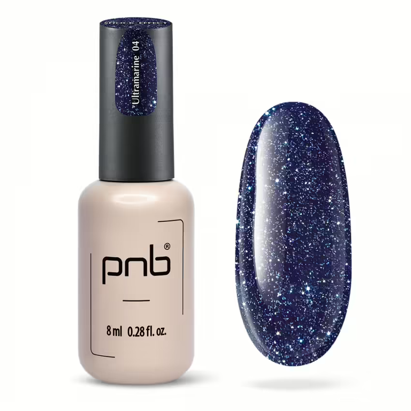UV/LED Oja semipermanentă reflectorizantă SHOCK EFFECT 04 Ultramarine PNB, 8 ml