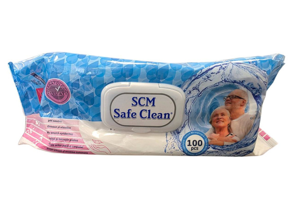 Safe Clean Servetele Umede p/u Adulti 100buc