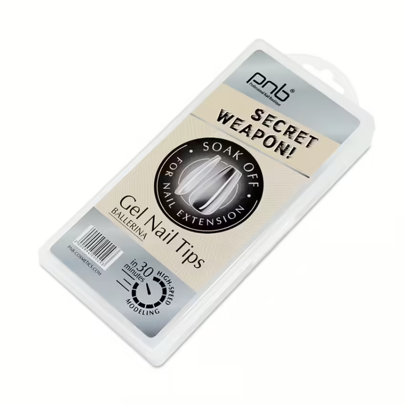 Tipsuri – Balerină PNB, Soak off 240 buc/amb