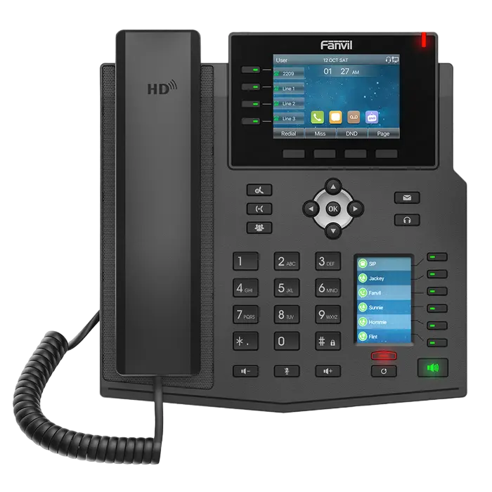 Telefon IP Fanvil X5U, Negru