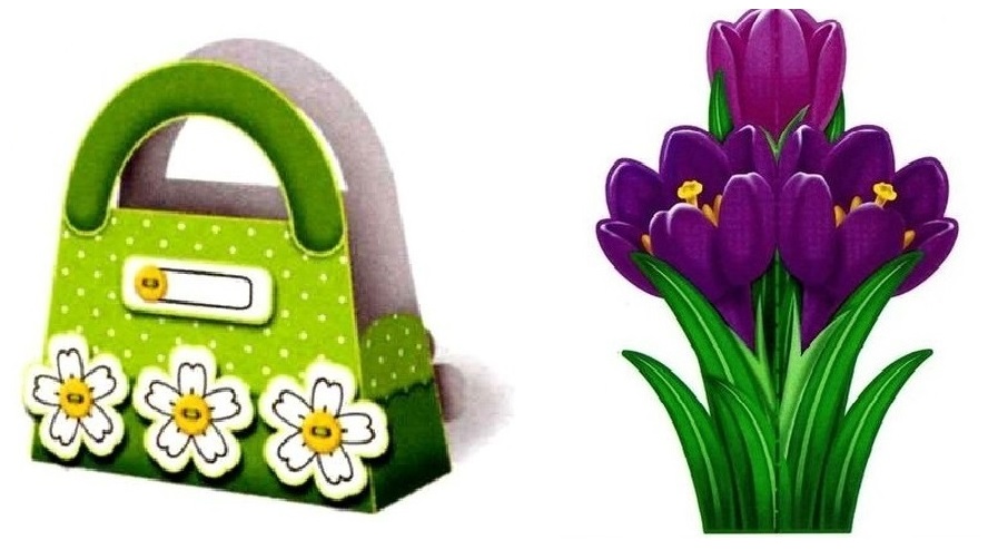 Gentuţă cu floare - set din 2 piese art.AP-38