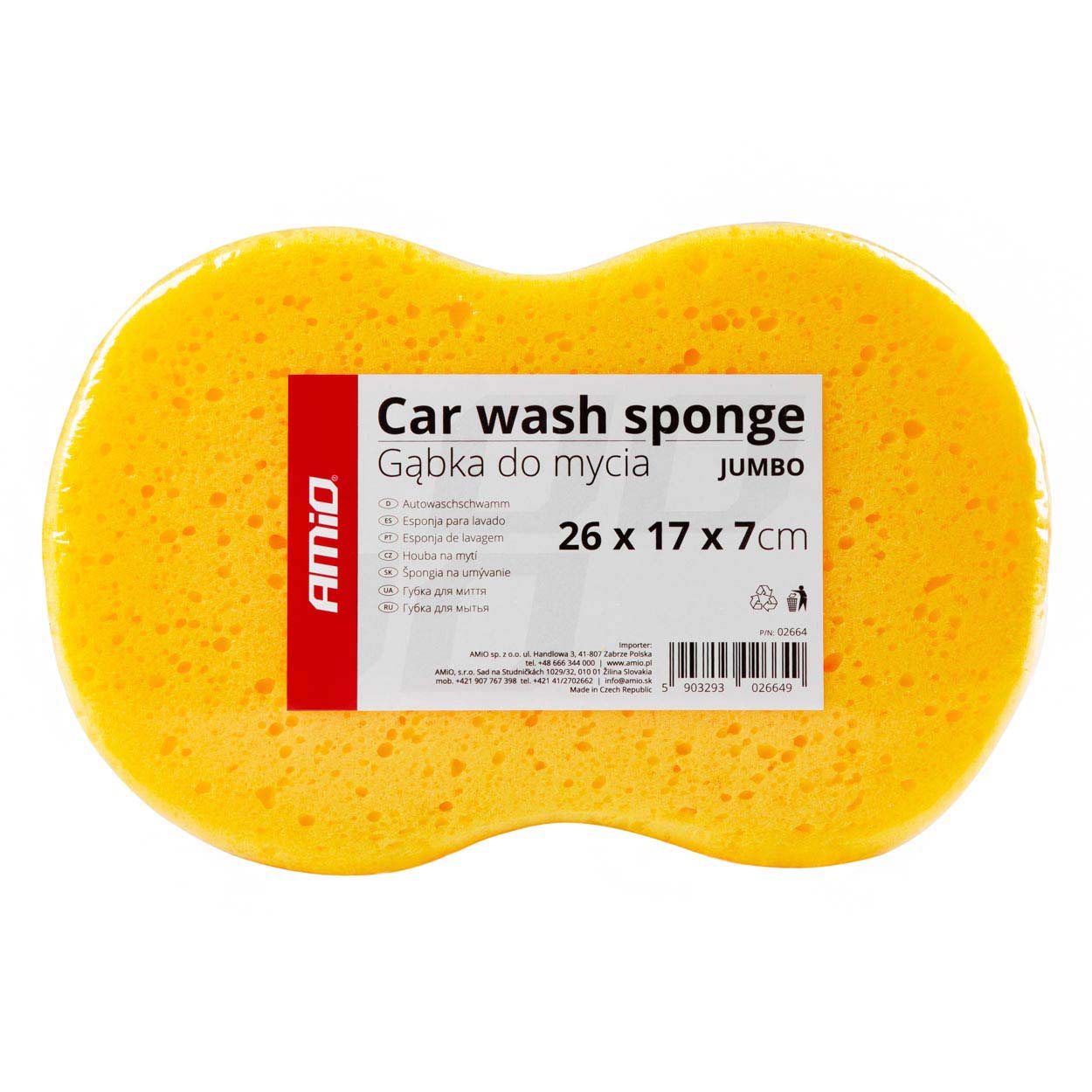02664  Burete pentru spalarea miinilor AMiO JUMBO 26 x 17 x 7 cm
