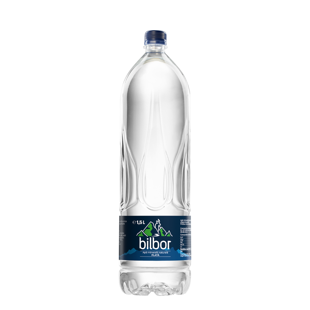 BILBOR - apă minerală naturală plată, oligominerală 1,5 L