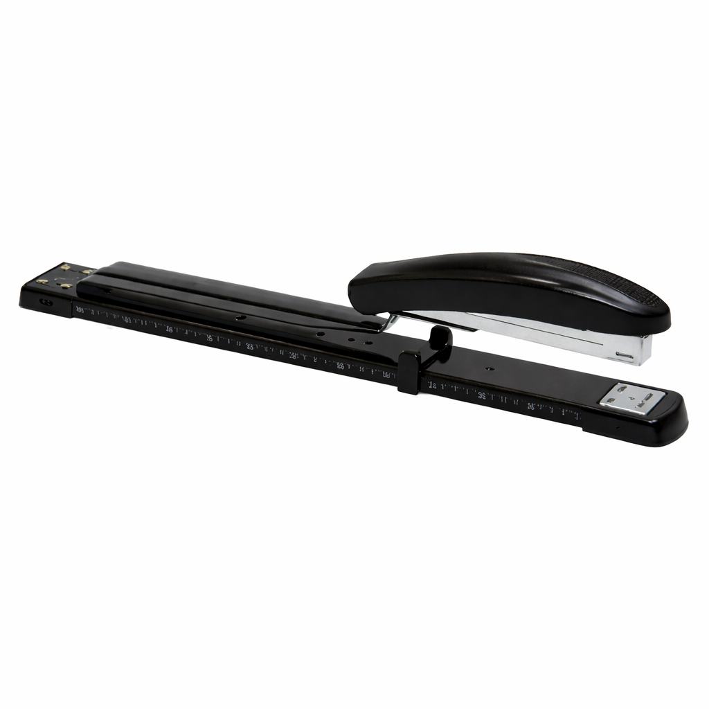 Capsator profesional A2 Scholz, 20 file, 317 mm, cu rigla, limitator hartie, control capse, negru
