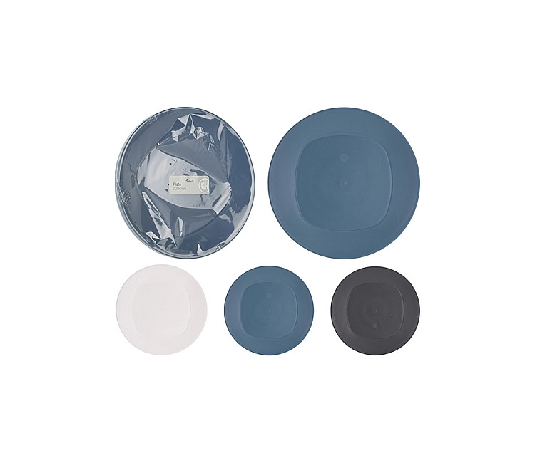 Set de farfurii EH 4buc. - 20cm din plastic (48154)