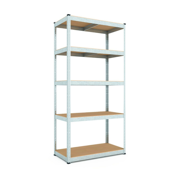 Rafturi Budget OM, 180x90x40 Metkas, 175 kg/raft, 5 polite, MDF, galvanizat, metal
