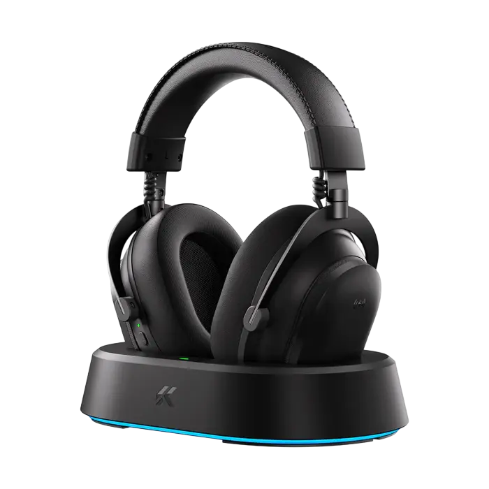 Căști gaming MCHOSE V9 Turbo Plus, Fără fir/Cu fir, Steel Black