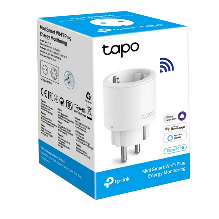 Priză inteligentă TP-LINK Tapo P115, Alb