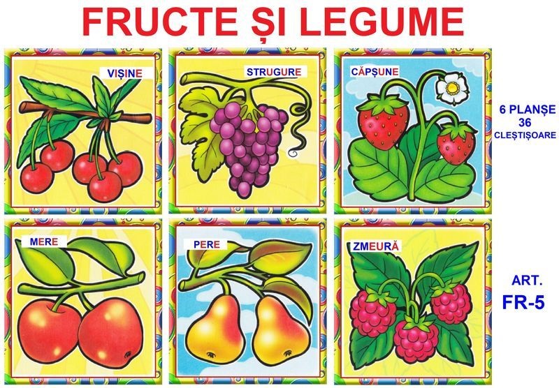 FR-5 Joc cu cleşte Fructe şi legume