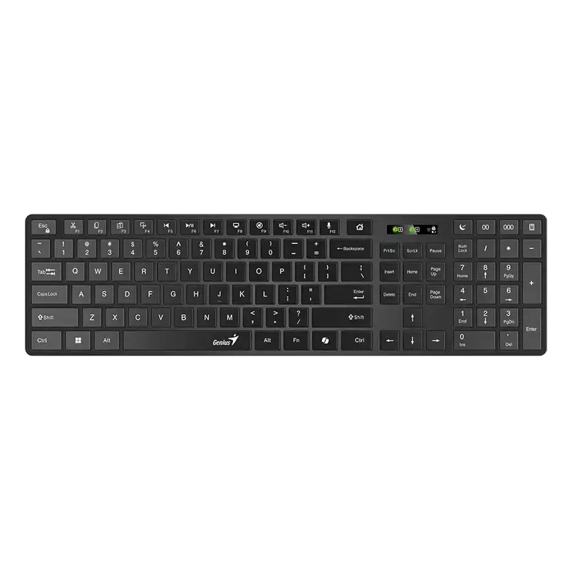 Tastatură Genius SlimStar 7250BT, Fără fir, Negru
