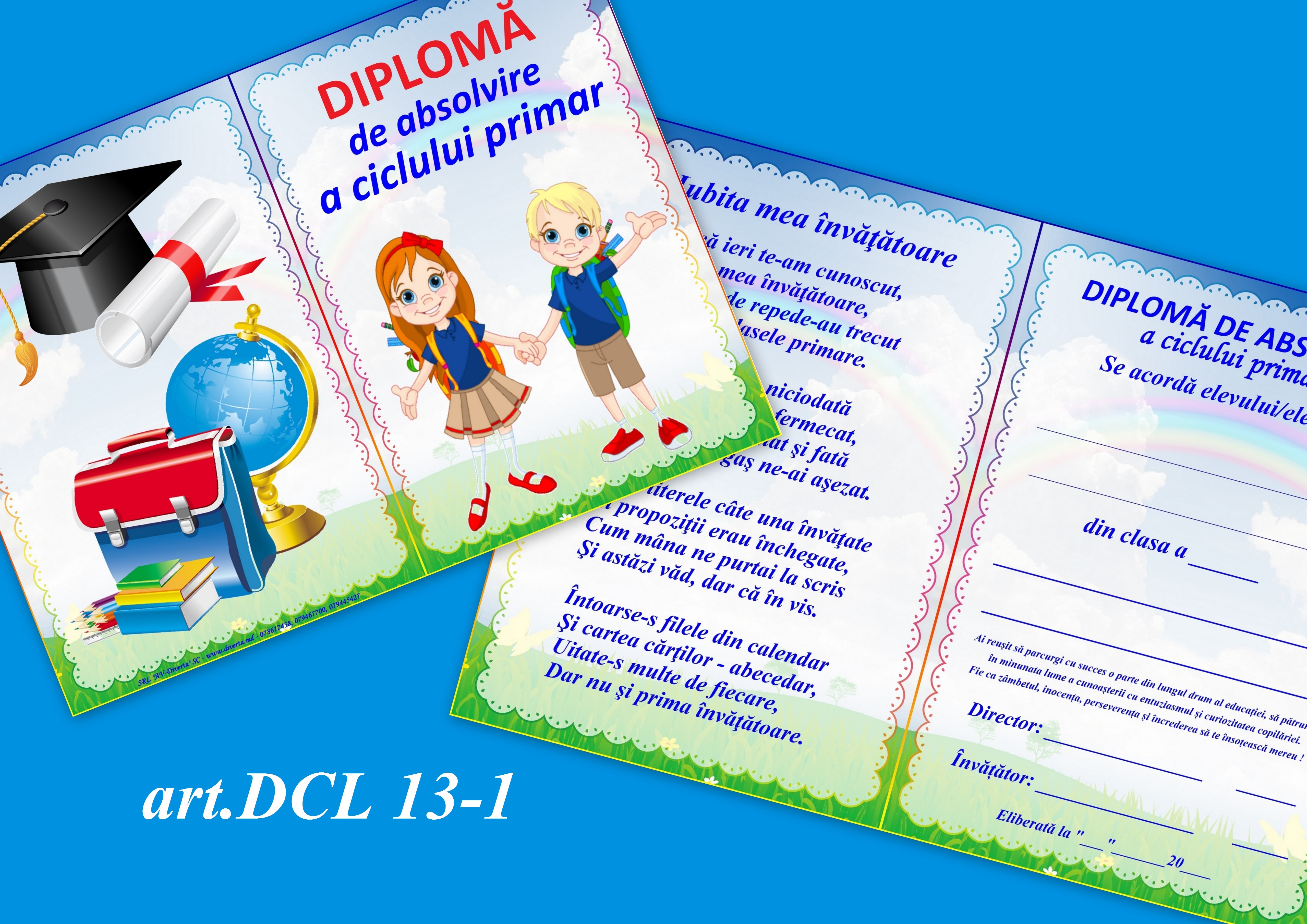 Adio, clase primare art.DCL 13-1