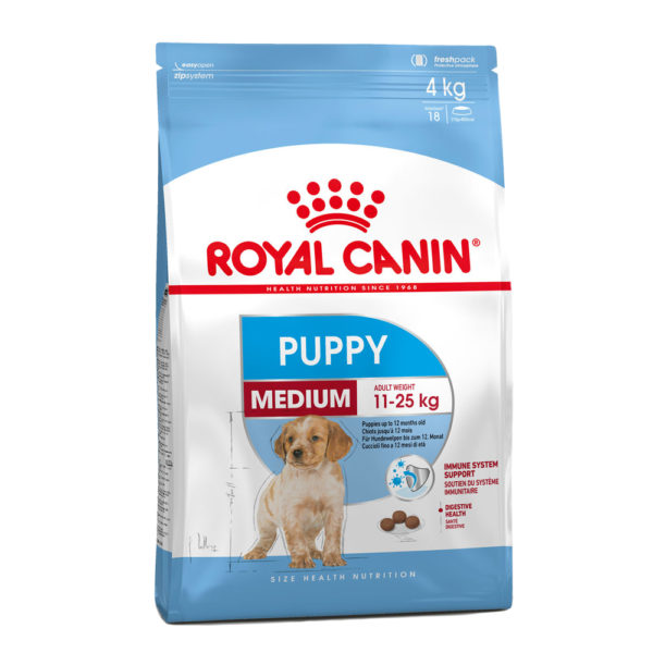 ROYAL CANIN Medium Puppy 4 kg, hrană uscată pentru căței de talie medie