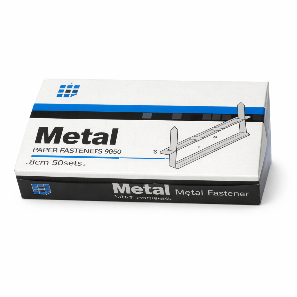 Set alonje metalice 80 mm pentru arhivare documente, sistem prindere acte dosar, fastener metalic pentru organizare documente birou, set 50 buc