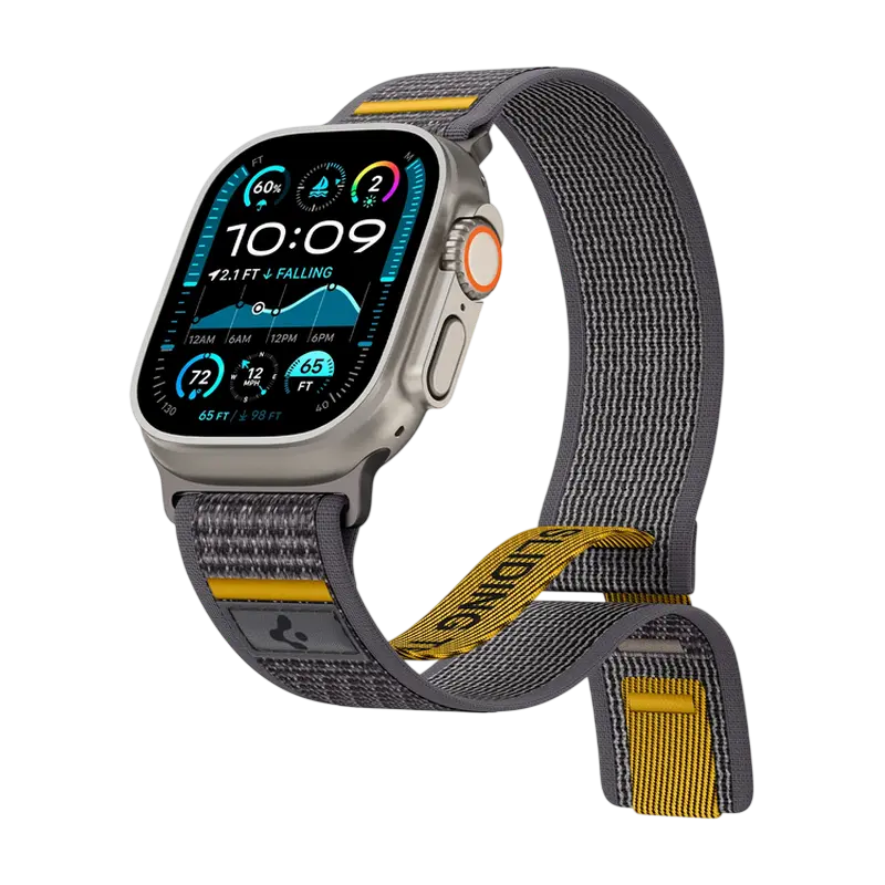 Curea pentru ceas Spigen Athlex Air, Nailon, Active Gray