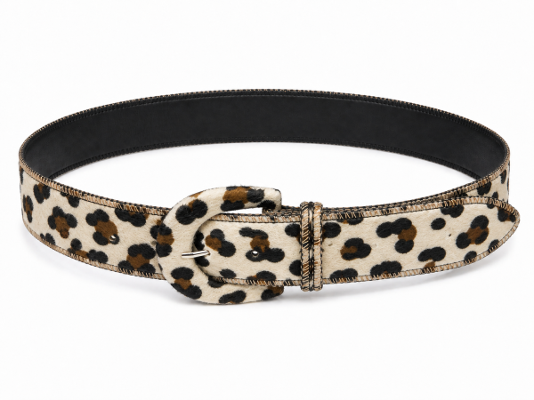 Curea damă cu print leopard