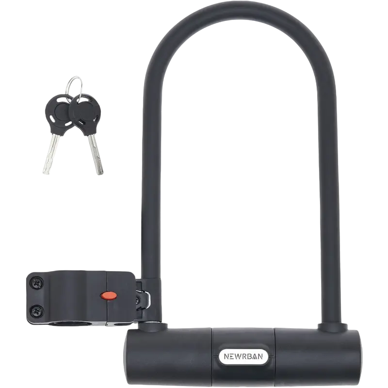 Lacăt Newrban U-lock with mounting bracket, Negru