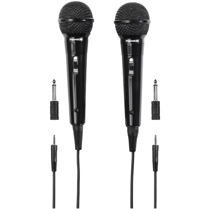 Microfon Karaoke Thomson M135D, Cu fir, Negru