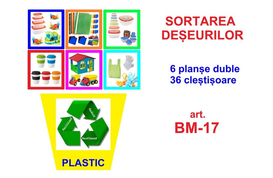 BM-17 Joc cu cleşte Sortarea deșeurilor