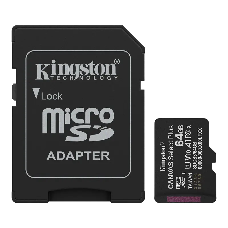 Card de Memorie Kingston Canvas Select Plus, 64GB (SDCS3/64GB)