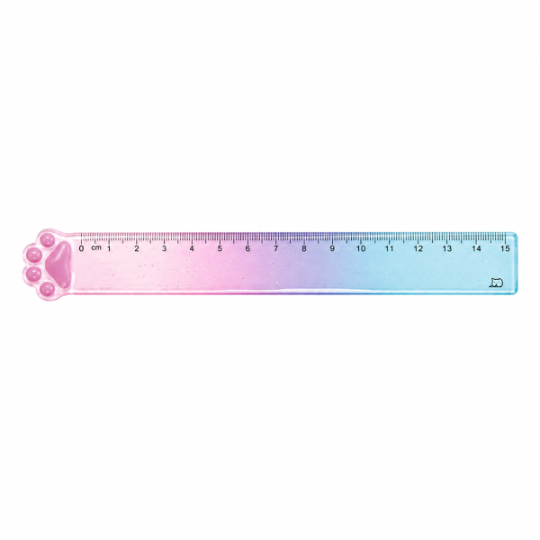 Rigla din Plastic 15 cm, Model Labuta, Transparenta, Pentru Scoala, Birou si Desen