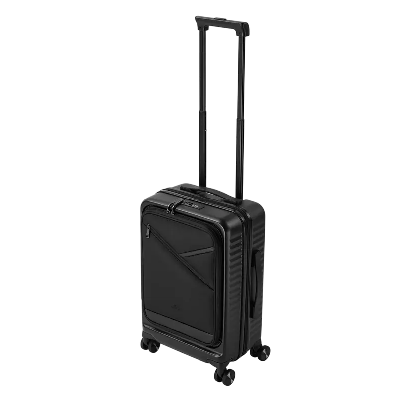 RIVACASE 8180 black Clark-ECO Hardshell carry-on hand cabin luggage 20"/34L